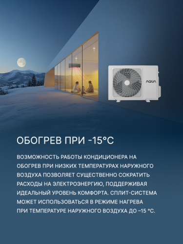 Сплит-система Aqua AQI-25BIQ1/R3(IN)/AQI-25BIQ1/R3(OUT) Biwa Inverter
